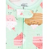 image:imageSimple Joys by Carters Babys 3 pack Snug Fit Footless Cotton PajamasSweetsFloralKitty
