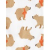 image:imageSimple Joys by Carters Unisex Child Holiday Loosefit Flame Resistant Fleece Footed PajamasBearBuffalo Check