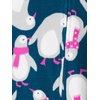 image:imageSimple Joys by Carters Unisex Child Holiday Loosefit Flame Resistant Fleece Footed PajamasFair IslePenguin