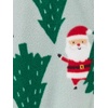 image:imageSimple Joys by Carters Unisex Child Holiday Loosefit Flame Resistant Fleece Footed PajamasLight Grey SantaMint Green Christmas Print