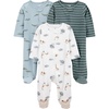 image:imageSimple Joys by Carters Baby 3Pack Neutral Sleep and PlayStripe Safari