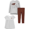 image:imageSimple Joys by Carters Baby Girls 3piece Playwear SetCheetahStripe
