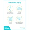 image:imageSimple Joys by Carters Baby Boys 2pack Fleece Footed Sleep and PlayBaby and Toddler SleepersLight Blue DogsWhite Stripe