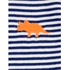 image:imageSimple Joys by Carters Baby Boys 3pack JumpsuitsGrey Heather Rugby StripeNavy Text PrintWhite Stripe