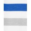 image:imageSimple Joys by Carters Baby Boys 3pack JumpsuitsGrey Heather Rugby StripeNavy Text PrintWhite Stripe