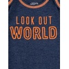 image:imageSimple Joys by Carters Baby Boys 3pack JumpsuitsGrey Heather Rugby StripeNavy Text PrintWhite Stripe