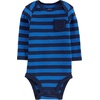 image:imageSimple Joys by Carters Baby Boys 4pack Longsleeve BodysuitBlueMint GreenGreyRed Stripe