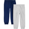 image:imageSimple Joys by Carters Boys 2Pack Pullon Fleece PantsGrey HeatherNavy