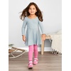 image:imageSimple Joys by Carters Girls 2Pack LongSleeve Dress SetBrown Animal PrintDusty Blue
