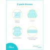 image:imageSimple Joys by Carters Girls 2Pack LongSleeve Dress SetGrey FloralPlum
