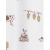 image:imageSimple Joys by Carters Unisex Baby 2way Zip Thermal Footed Sleep and Play Pack of 2Brown Farm