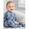 image:imageSimple Joys by Carters Unisex Baby 2way Zip Thermal Footed Sleep and Play Pack of 2Dusty Blue BearIvory Dinosaur