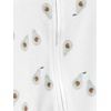 image:imageSimple Joys by Carters Unisex Baby 2way Zip Thermal Footed Sleep and Play Pack of 2Mint Green StripeWhite Avocados