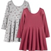 Grey Floral/Plum