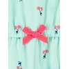 image:imageSimple Joys by Carters Baby Girls 3pack Romper Sunsuit and DressMint Green CherryNavy StripePink Floral