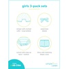 image:imageSimple Joys by Carters Baby Girls 3pack Romper Sunsuit and DressMint Green CherryNavy StripePink Floral