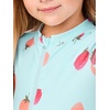 image:imageSimple Joys by Carters Baby Girls Long Sleeve Zipper One Piece SwimsuitBlue Strawberries