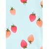 image:imageSimple Joys by Carters Baby Girls Long Sleeve Zipper One Piece SwimsuitBlue Strawberries