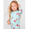 image:imageSimple Joys by Carters Baby Girls Long Sleeve Zipper One Piece SwimsuitBlue Strawberries