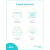image:imageSimple Joys by Carters Baby Girls Shortsleeve and Sleeveless Dress Sets Pack of 2Dusty Blue FloralPink