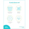 image:imageSimple Joys by Carters Baby Girls Shortsleeve and Sleeveless Dress Sets Pack of 2Navy FloralPeach Butterfly Print