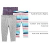image:imageSimple Joys by Carters Girls 3 pack LeggingsButterfliesHeartsStripe Infant