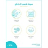 image:imageSimple Joys by Carters Baby Girls LongSleeve Shirts Pack of 3Green DotsPinkFloral