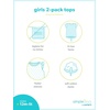 image:imageSimple Joys by Carters BabyGirls 2Pack ShortSleeve Tee ShirtsFloralFireworks