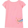 image:imageSimple Joys by Carters BabyGirls 2Pack ShortSleeve Tee ShirtsGrey HeartsPink DinosaurWhite Text Print