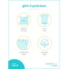 image:imageSimple Joys by Carters BabyGirls 2Pack ShortSleeve Tee ShirtsMochaBlueFloral
