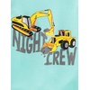 image:imageSimple Joys by Carters Boys 4 piece Pajama SetAqua Blue TrucksBlack DinosuarCobalt BlueGrey Construction