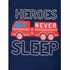 image:imageSimple Joys by Carters Boys 4 piece Pajama SetGreyGreen DinosaurFiretruckHeroes