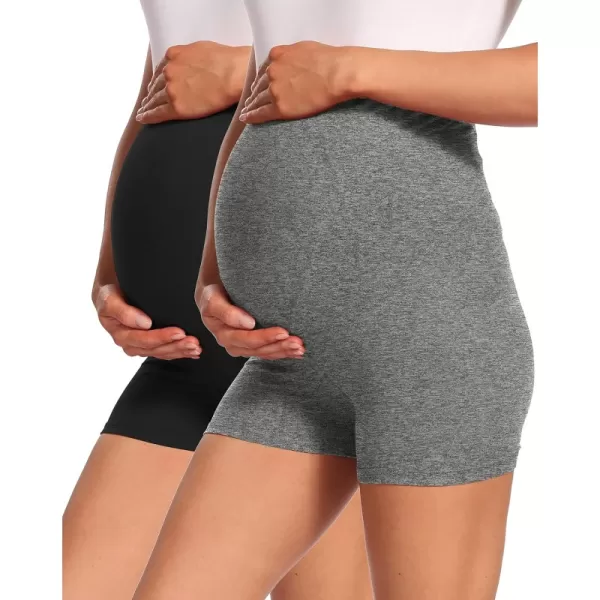 2 Pack, Black+melange Grey
