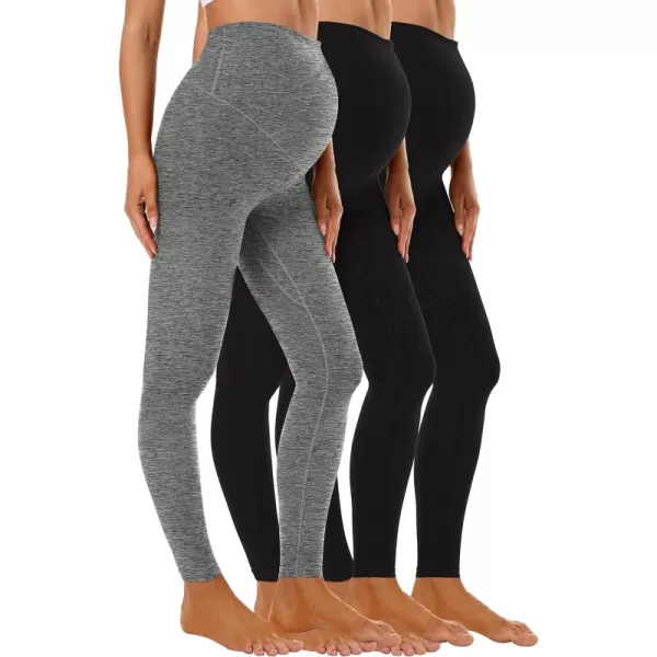 3pack Black×2+heather Grey, 89#