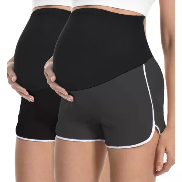 2 Pack Black+grey