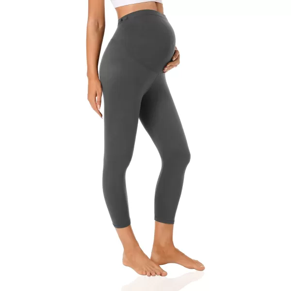 Foucome Women's Maternity Capri Leggings Over The Belly Pregnancy Active Workout Yoga Pants