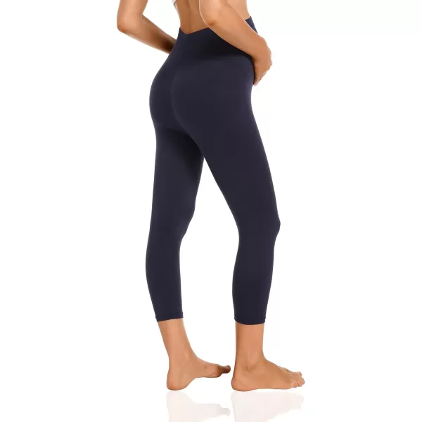 Foucome Women's Maternity Capri Leggings Over The Belly Pregnancy Active Workout Yoga Pants