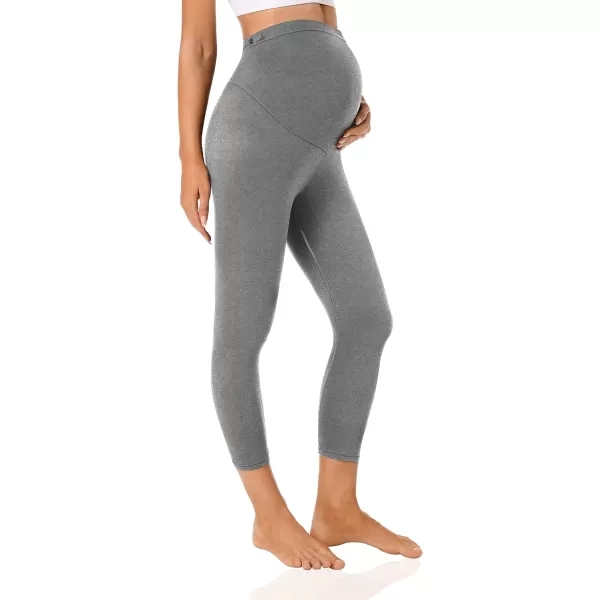 Foucome Women's Maternity Capri Leggings Over The Belly Pregnancy Active Workout Yoga Pants