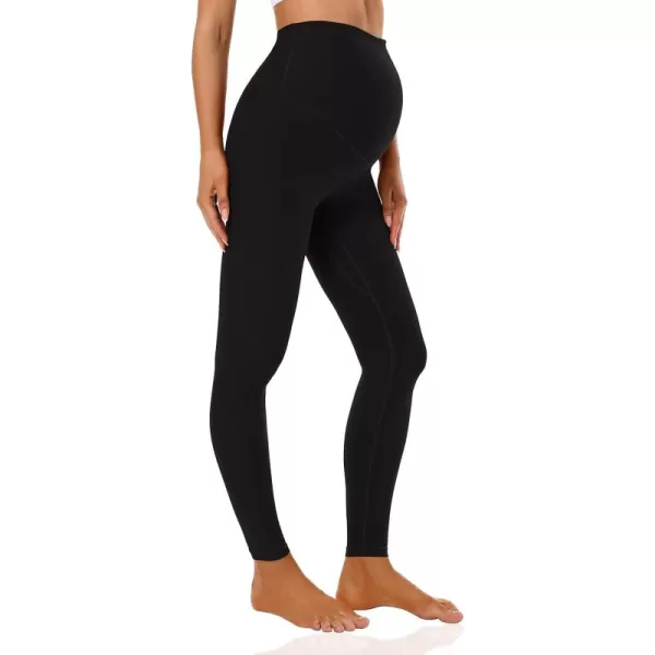 Foucome Womens Maternity Leggings Over The Belly Pregnancy Yoga Pants Workout Athletic LeggingsBlack  89