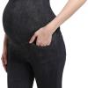 imageFoucome Maternity Bootcut Jeans Stretchy Flare Jeggings Pregnancy Flare Denim Pants Bell Bottoms with PocketsBlack