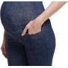 imageFoucome Maternity Bootcut Jeans Stretchy Flare Jeggings Pregnancy Flare Denim Pants Bell Bottoms with PocketsBlue