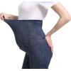 imageFoucome Maternity Bootcut Jeans Stretchy Flare Jeggings Pregnancy Flare Denim Pants Bell Bottoms with PocketsBlue