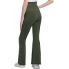 imageFoucome Womens Maternity Flare Leggings Bootcut Pregnancy Yoga Pants with PocketsGreen