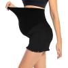imageFoucome Womens Maternity Jean Shorts Fit Belly Denim Shorts Pregnancy Summer Casual Short Pants48 Black