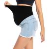 imageFoucome Womens Maternity Jean Shorts Fit Belly Denim Shorts Pregnancy Summer Casual Short Pants48 Light Blue