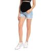 imageFoucome Womens Maternity Jean Shorts Fit Belly Denim Shorts Pregnancy Summer Casual Short Pants48 Light Blue