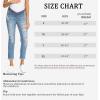 imageFoucome Womens Maternity Jeans Stretch Ripped Boyfriend Jeans Pregnancy Denim Pants with Pockets066  Blue