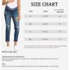 imageFoucome Womens Maternity Jeans Stretch Ripped Boyfriend Jeans Pregnancy Denim Pants with Pockets066  Dark Blue
