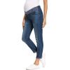 imageFoucome Womens Maternity Jeans Stretch Ripped Boyfriend Jeans Pregnancy Denim Pants with Pockets068  Dark Blue