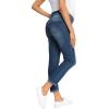 imageFoucome Womens Maternity Jeans Stretch Ripped Boyfriend Jeans Pregnancy Denim Pants with Pockets068  Dark Blue